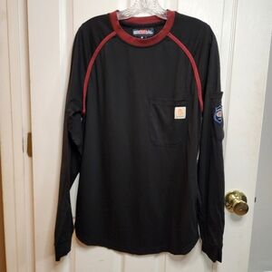 Bocomal FR5.5oz lightweight cotton knit long-sleeve flame-resistant shirt size M